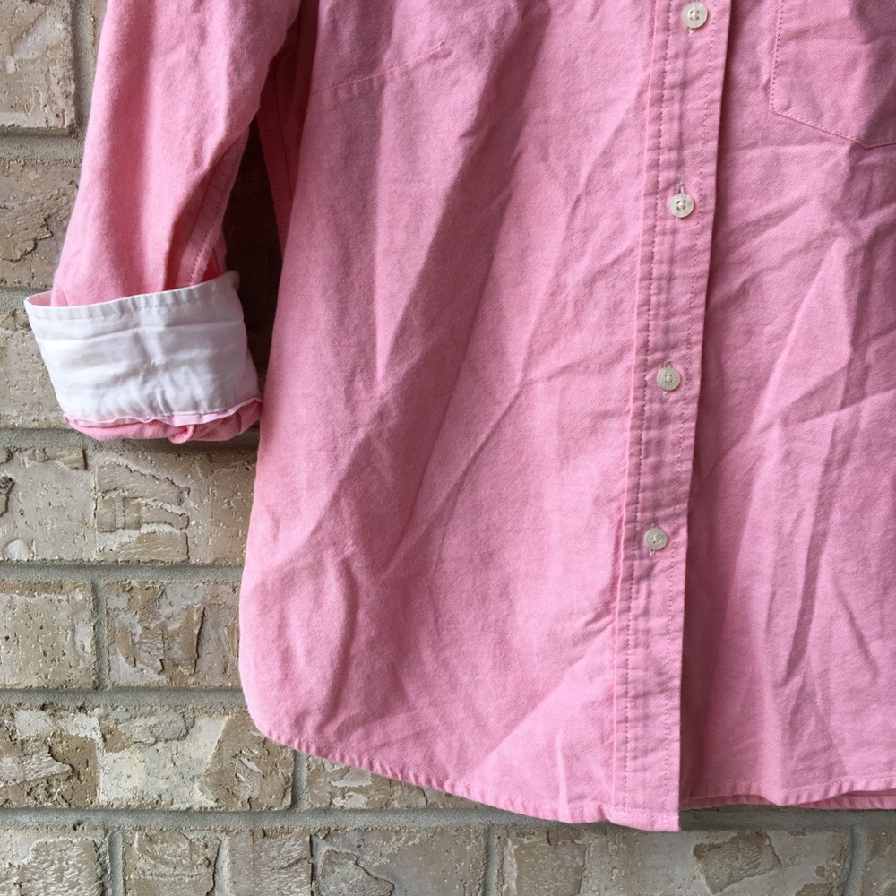 American Eagle Classic Button Down Shirt Cuffed 4 - image 4